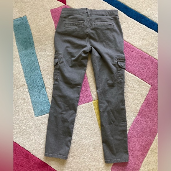 Express Stella Low Rise Army Green Cargo Pocket Skinny Crop Jeans 0 Y2K 90s - Picture 5 of 5